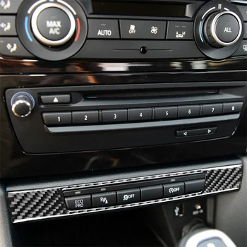 Pentru BMW X1 E84 2011 2012 Anii 2013-2015 Fibra de Carbon Autocolant Masina Centrală de Aer Conditionat de Control Panoul Ornamental de interior Accesorii Auto