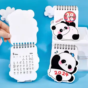 Popular Elev Calendar de Birou Calendar de Birou pentru Studenții 2024 Calendare de Birou Panda Drăguț Model Durată An Universitar pentru Acasă