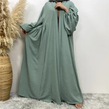 Ramadan Deschide Abaya Femeile Musulmane Rochie Maxi Dubai Turcia Caftan Eid Islam Îmbrăcăminte Arabi Femme Caftan Kimono Cardigan Jalabiya