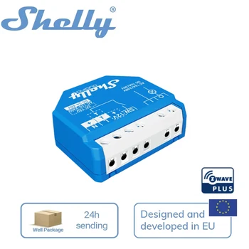 Shelly Qubino Val 1 Z-Wave smart switch 1 canal 16A Controale echipamente încuietori pentru porți uși de garaj sisteme de irigare de lumină LED-uri