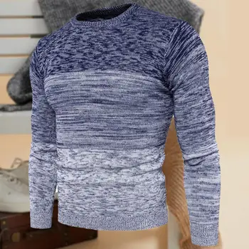 Simplu pulover Pulover Piele-friendly Echipajul Gât Toate-Potrivit Mozaic de Cald Pulover pulovere Barbati Pulover Psihiatru Rezistent