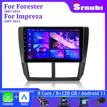 Srnubi 2Din Android Radio Auto Pentru Subaru Forester 3 SH Impreza GH GE 2007 - 2013 Multimedia Player Auto Carplay Stereo Audio DVD