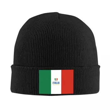 Steagul Italiei Capac Beanie Unisex De Iarna Cald Capota Femme Pălării Tricotate Hip-Hop În Aer Liber, Schi Chelioși Căciuli, Pălării Pentru Bărbați Femei
