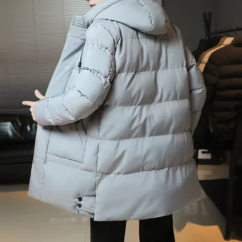 Supradimensionate 8XL Noua Moda de Iarnă pentru Tineret Mid-Lungime Haine Barbati Versiunea coreeană Populare Jos Bumbac Îngroșat Haine Calde Băiat