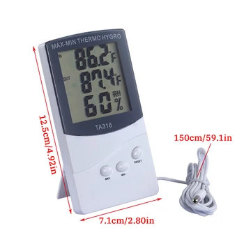 Termometru Digital Camera Copilului Higrometru Display LCD de Umiditate și Temperatură Contor pentru Interior Exterior