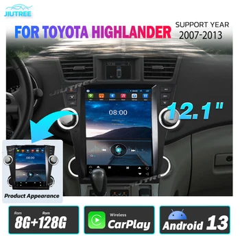 Tesla Stil Android 13 Radio Auto Pentru Toyota Highlander 2007-2013 Auto Multimedia Video Player Navigatie GPS Auto Stereo Audio