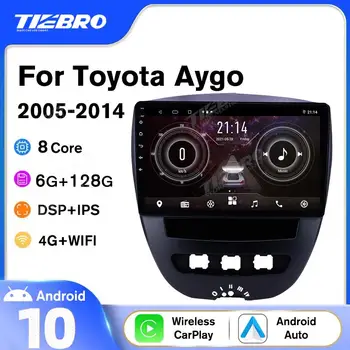 TIEBRO 2DIN Android10.0 Radio Auto Pentru Toyota Aygo, Peugeot 107 Citroen C1 2005-2014 Stereo Receptor GPS de Navigare Auto Stereo IGO