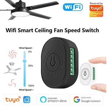 Tuya Inteligent WiFi Ventilator de Tavan Switch Module Smart Home MINI Bluetooth Dual în Modul de Resetare Voce Viteză Ventilator Comutator de Sprijin Alexa Google