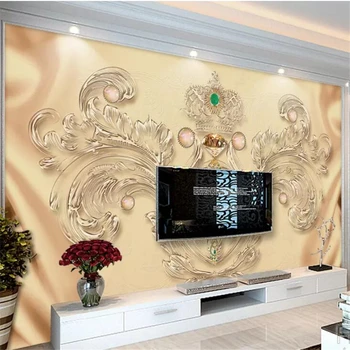 wellyu 3d papel de parede Personalizate pe scară largă wallpaper 3D foto murală обои Royal flying bijuterii bijuterie TV de fundal de hârtie de perete