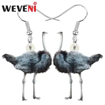 WEVENI Acrilice Australia, Emu Pasăre Cercei Animal Picătură Legăna Bijuterii Pentru Femei și Fete Farmece Decor Cadou Fierbinte de Vânzare în Vrac
